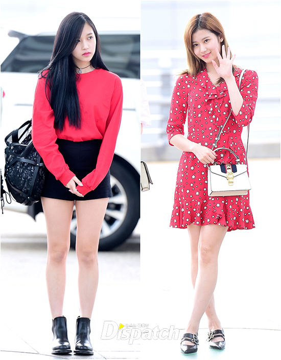 Twice Airport Fashion Keyword Red Hot Korea Dispatch