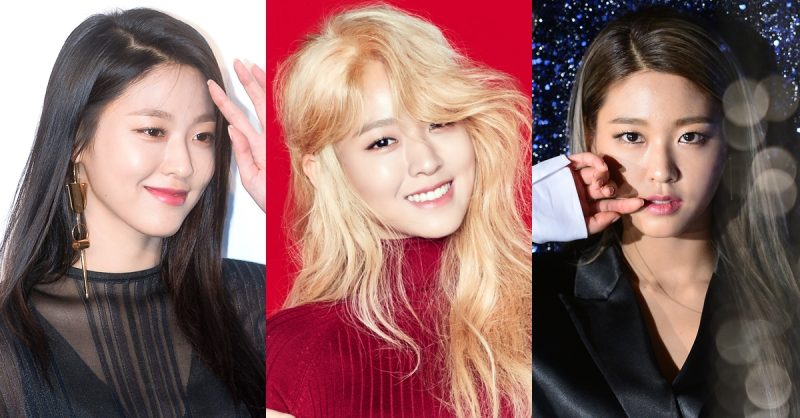 Change Of Aoa Seolhyun S Hair Color From Black To Blonde Korea