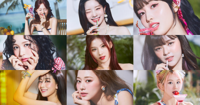 Twice New Album Personal Teaser 9 Members 9 Colors Refreshing Charm Korea Dispatch